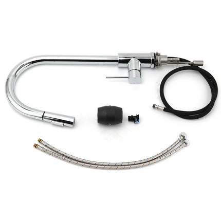 WELS Chrome 2 Modes Spray Pull Out Kitchen Swivel Faucet Sink Tap Laundry Mixer.