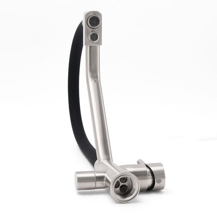 Brushed Nickel 3 Way Pull Down Kitchen Mixer Pure Drinking Water Sink Tap Spout.