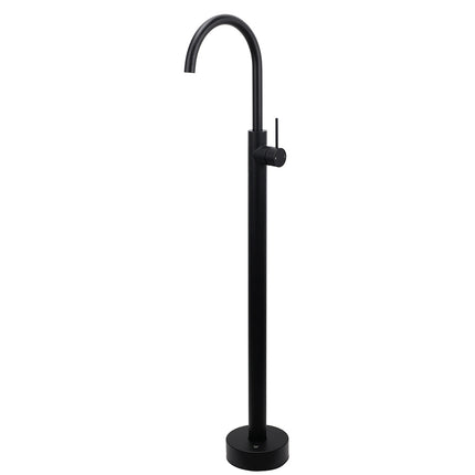 Matt Black Indoor Bathtub Filler Free Standing Mixer Faucet Tap Spout Watermark.