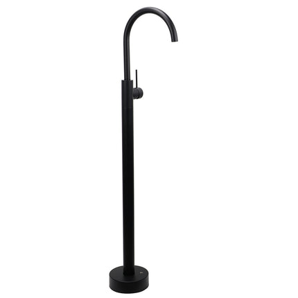 Matt Black Indoor Bathtub Filler Free Standing Mixer Faucet Tap Spout Watermark.
