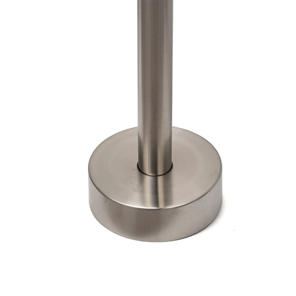 Brushed Nickel Stainless Steel Bathtub Tap Free Standing Faucet Filler Spout Set.