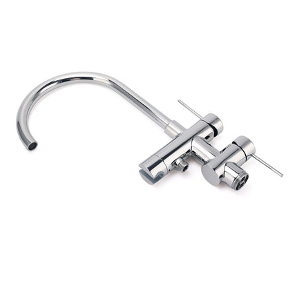 Polished Chrome Bathtub Filler Free Standing Mixer Faucet Tap Spout Handset WELS.