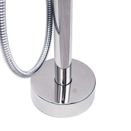 Polished Chrome Bathtub Filler Free Standing Mixer Faucet Tap Spout Handset WELS.