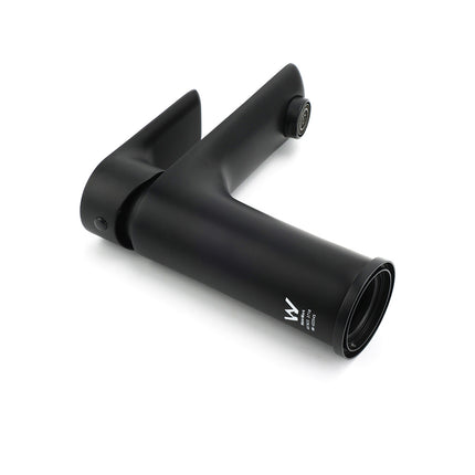 WELS Matt Black Basin Mixer Bathroom Vanity Laundry Sink Flick Faucet Tap Valve.