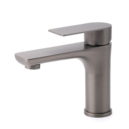 WELS Gun Metal 4.5L/min Kitchen Laundry Round Basin Mixer Vanity Sink Faucet Tap.
