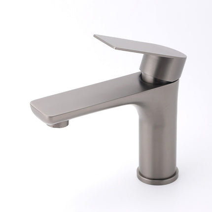 WELS Gun Metal 4.5L/min Kitchen Laundry Round Basin Mixer Vanity Sink Faucet Tap.