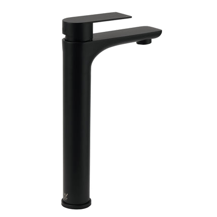 WELS 7.5L/m Rounded Body Basin Mixer Kitchen Vanity Faucet Tap Spout Matte Black.