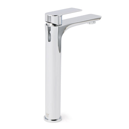 WELS Bathroom Chrome Round Tall Basin Mixer Vanity Faucet Laundry Counter Tap.