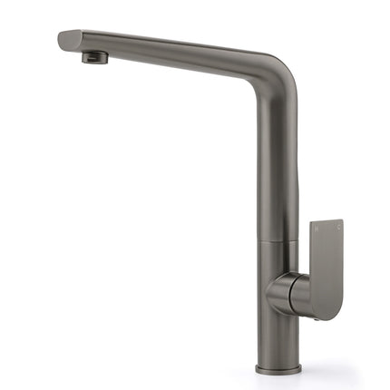 Luxury Gun Metal Round Kitchen Mixer Sink Tap Swivel Laundry Faucet Spout WELS.