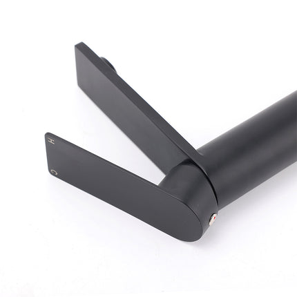 Matt Black Round Bathroom Basin Mixer Vanity Sink Faucet Spout Laundry Tap WELS.