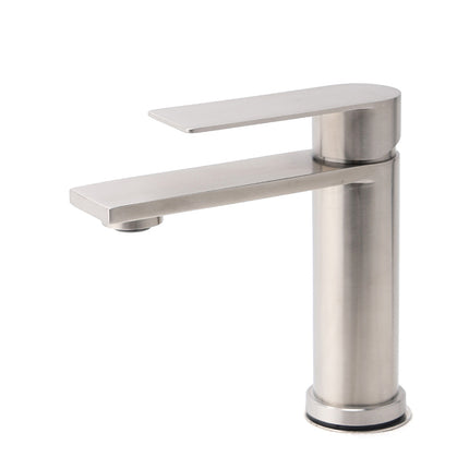 WELS Brushed Nickel Laundry Standard Basin Mixer Vanity Sink Faucet Spout Tap.