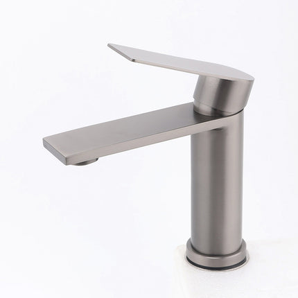 Gun Metal Grey Bathroom Basin Mixer Vanity Sink Square Faucet Spout Laundry Tap.