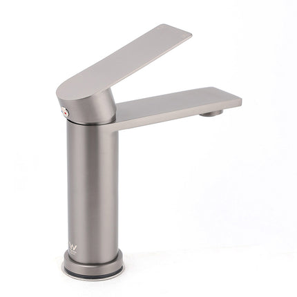 Gun Metal Grey Bathroom Basin Mixer Vanity Sink Square Faucet Spout Laundry Tap.