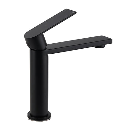 WELS Matt Black Square Short Basin Mixer Vanity Sink Faucet Laundry Spout Tap.