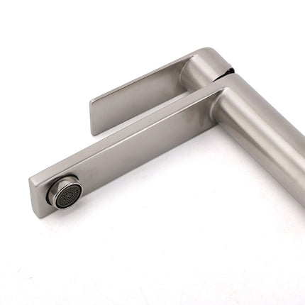 Brushed Nickel Standard Basin Mixer Vanity Sink Faucet Kitchen Laundry Spout Tap.