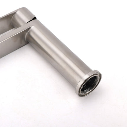 Brushed Nickel Standard Basin Mixer Vanity Sink Faucet Kitchen Laundry Spout Tap.