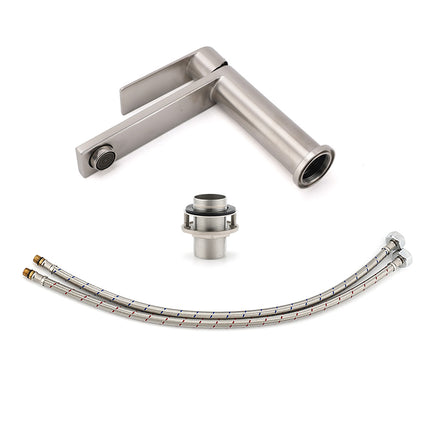 Brushed Nickel Standard Basin Mixer Vanity Sink Faucet Kitchen Laundry Spout Tap.