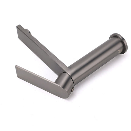 Gun Metal Rounded Square Short Basin Mixer Vanity Sink Faucet Laundry Spout Tap.