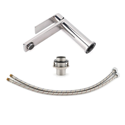 WELS Chrome Short Basin Mixer Vanity Sink Faucet Kitchen Laundry Spout Tap Set.
