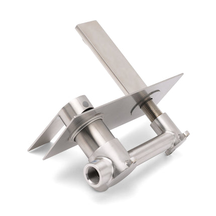 WELS Bruhsed Nickel Square Wall Concealed Basin Mixer Laundry Faucet Tap Spout.