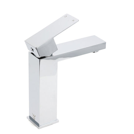 WEL Standard 6L/min Square Basin Vessel Mixer Faucet Tap Kitchen Laundry Chrome.