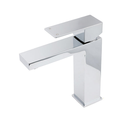 WEL Standard 6L/min Square Basin Vessel Mixer Faucet Tap Kitchen Laundry Chrome.