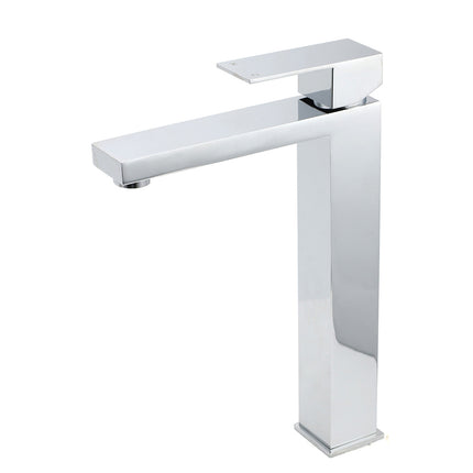 WELS 6L/m Square 310mm Tall Basin Vessel Mixer Faucet Tap Kitchen Laundry Chrome.
