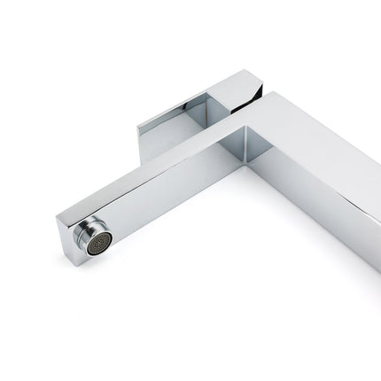 WELS 6L/m Square 310mm Tall Basin Vessel Mixer Faucet Tap Kitchen Laundry Chrome.