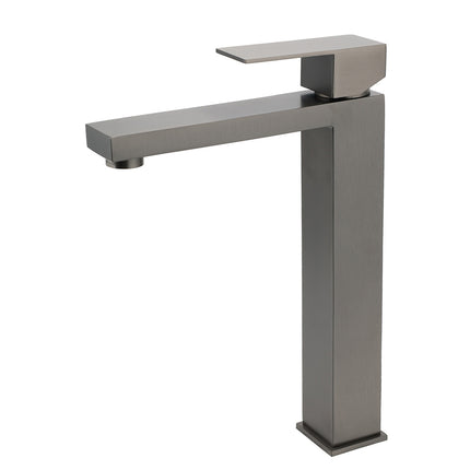 WELS Gun Metal Square 310mm Tall Basin Vessel Mixer Kitchen Laundry Faucet Tap.