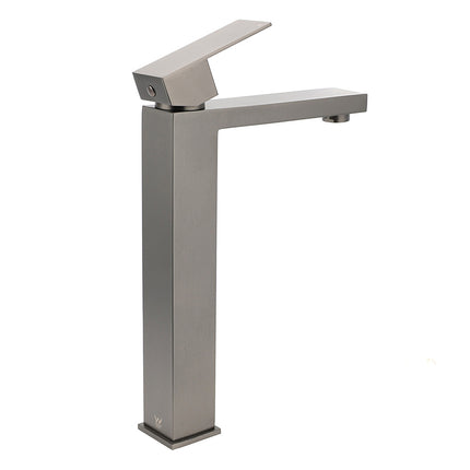 WELS Gun Metal Square 310mm Tall Basin Vessel Mixer Kitchen Laundry Faucet Tap.