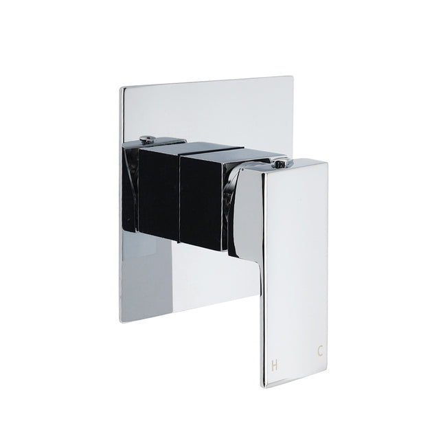 Sqaure Brass Chrome Concealed Bath Shower Mixer Tap For Shower Head Spout Outlet.