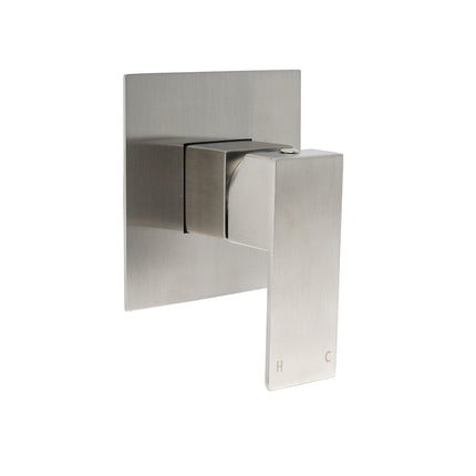 Nickel Brushed Square Lead Free Shower Hot Cold Mixer Ceramic Cartridge Spindle.