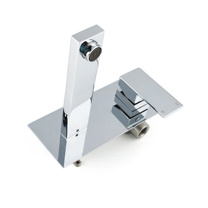 WELS 7.5L/min Basin Mixer Bathroom Vanity Brass Chrome Wall Mounted Spout Outlet.