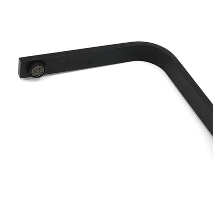 Matt Black Square Gooseneck 360 Swivel Laundry Sink Kitchen Mixer Faucet Tapware.
