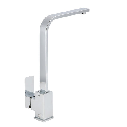WELS Chrome Square Gooseneck Spout Swivel Laundry Sink Kitchen Mixer Faucet Tap.