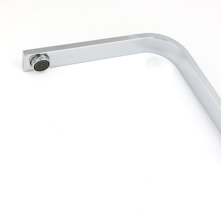 WELS Chrome Square Gooseneck Spout Swivel Laundry Sink Kitchen Mixer Faucet Tap.