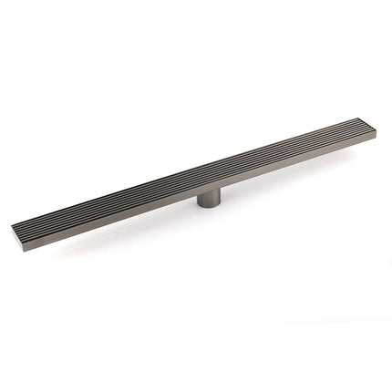 Watermark Gun Metal 800mm Strip Fence Linear Shower Grate Floor Drain 50mm Waste.
