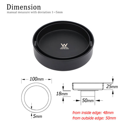 Watermark Matt Black Round 100mm Tile Insert Floor Drain Shower Grate 50mm Waste.