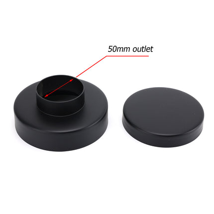 Watermark Matt Black Round 100mm Tile Insert Floor Drain Shower Grate 50mm Waste.