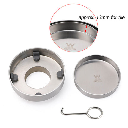 Round 100mm Tile Insert Floor Out Drain Stainless Steel Shower Grate 50mm Waste.