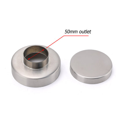 Round 100mm Tile Insert Floor Out Drain Stainless Steel Shower Grate 50mm Waste.