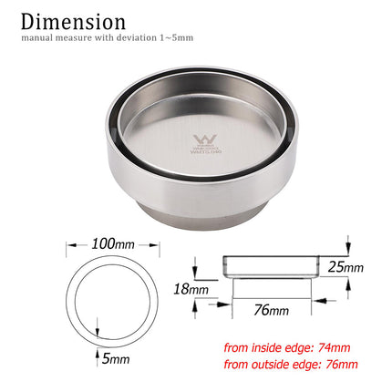 Round Circle Tile Insert Floor Drain Stainless Steel Shower Grate 75mm Outlet.