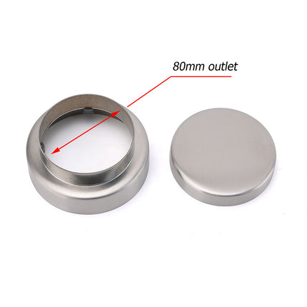 Round Circle Tile Insert Floor Drain Stainless Steel Shower Grate 75mm Outlet.