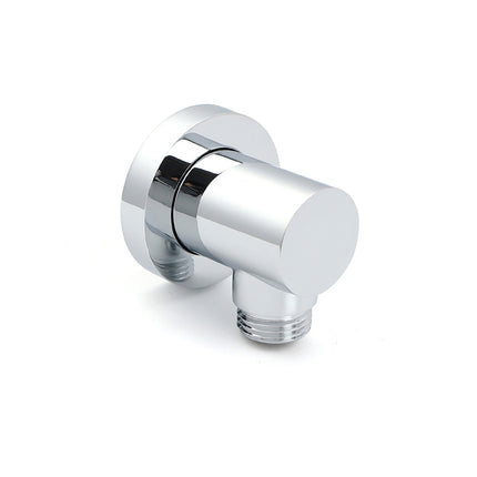 Bathroom Component Brass Chrome Flexible Shower Elbow Connector Water Inlet 1/2" End.