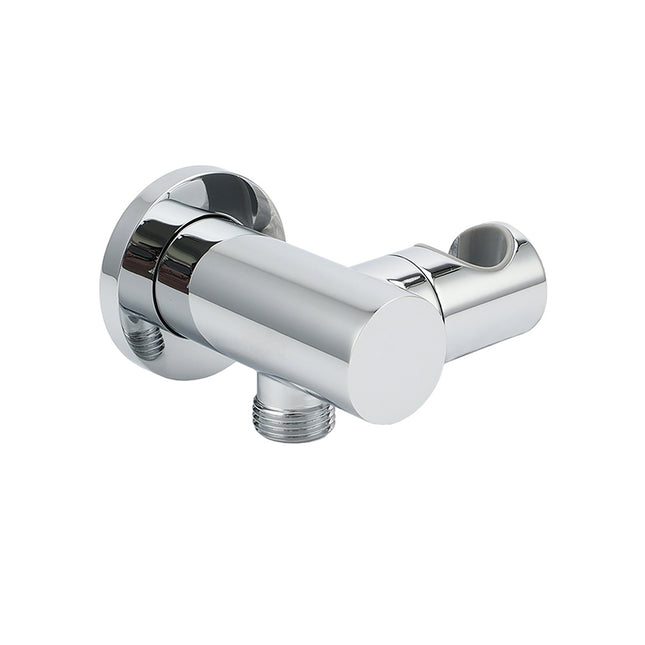 Brass Water Inlet Connector Handheld Shower Head Hose Swivel Bracket Holder Wall Elbow.