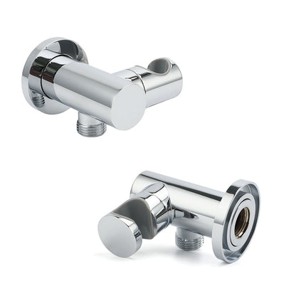 Brass Water Inlet Connector Handheld Shower Head Hose Swivel Bracket Holder Wall Elbow.