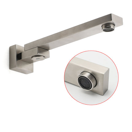 Brushed Nickel Square Stainless Steel Swivel Spout Bathtub Bubble Faucet Outlet.