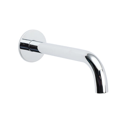 Polisehd Chrome Round 200mm Length Faucet Outlet Bath Tub Water Filler Spout Kit.