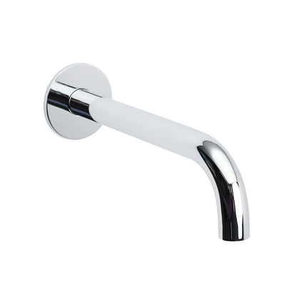 Polisehd Chrome Round 200mm Length Faucet Outlet Bath Tub Water Filler Spout Kit.