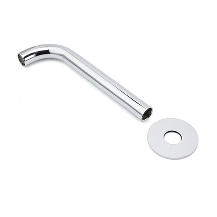 Polisehd Chrome Round 200mm Length Faucet Outlet Bath Tub Water Filler Spout Kit.